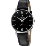 Festina F20248, Gehäuse aus Edelstahl 316L, silberfarben, Lederband #ÖZENSAAT