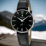 Festina F20248, Gehäuse aus Edelstahl 316L, silberfarben, Lederband #ÖZENSAAT
