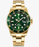 Armbanduhr Herren Damen Kalender Goldene Farbe Armband Unisexuhr #ÖZENSAAT