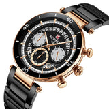 Reward Chronograph mit Datumanzeige 43mm Roségold Unisexuhr #ÖZENSAAT