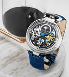 Stuhrling Modena 3954 Dual Time Automatic 46mm Skeleton Herrenuhr ÖzenSaat