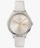 Lacoste LC2001005 Quarzuhr für Damen mit Weisses Lederarmband 2001005 ÖZENSAAT