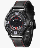 Armbanduhr für Männer Automatisch-mechanische Uhr Lederarmband Datumsanzeige Tagesanzeige 3 ATM Wasserdicht Leuchtender Zeiger modische Quarzuhr