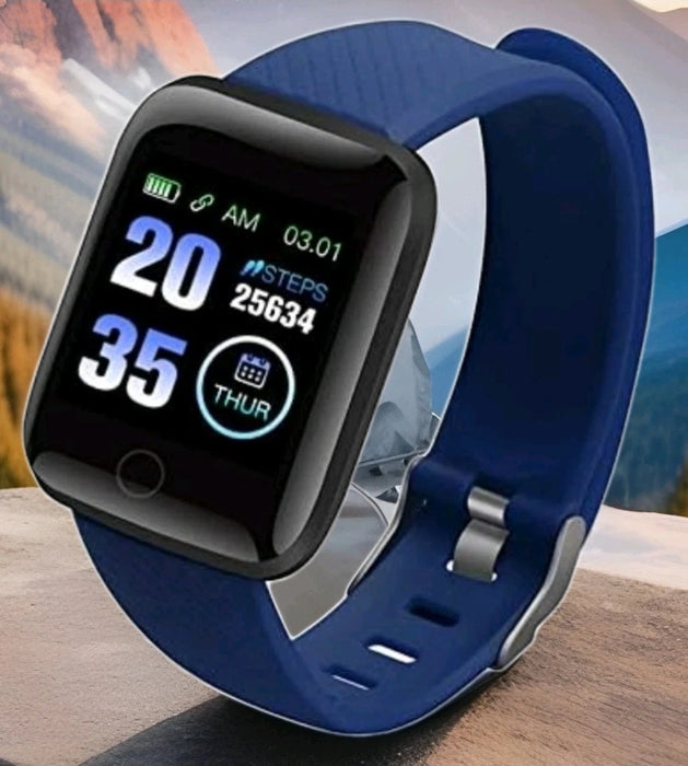 Smartwatch, 1,44-Zoll-HD-Smartwatch für Männer und Frauen, Wasserdichter Fitness-Tracker mit Schlafüberwachung, Mehreren Sportmodi, Schrittzähler, Fitness-Smart-Armband für (Blue)