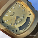 CITIZEN Analog & Digital Goldene Armbanduhr ÖZENSAAT
