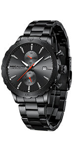 Megalith Chronograph 47mm Rot Herrenuhr #ÖZENSAAT