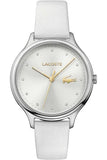 Lacoste LC2001005 Quarzuhr für Damen mit Weisses Lederarmband 2001005 ÖZENSAAT
