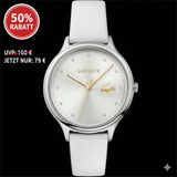Lacoste 2001005 Analog Quarzuhr für Damen mit Weisses Lederarmband ÖZENSAAT