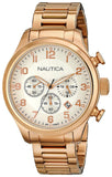 NAUTICA A20117G Chronograph Roségold 44mm Armbanduhr ÖZENSAAT