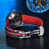 Pagani Design Mechanische Automatik Uhr, Edelstahlgehäuse, 100M, Saphirglas, Automatische Taucheruhr