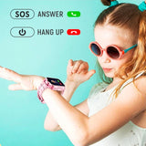Smartwatch für Kinder, GPS Positionierung, Videoanrufe, Touchscreen, iOS Android, Rosa #ÖZENSAAT