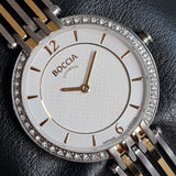 Boccia 3230-02 Titanium 31mm Women's Quartz Watch with White Dial Analogue Display and Silver Titanium Bracelet ÖZEN SAAT