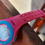 Digital Kinderuhr pink, Alarm, chronograph, led licht