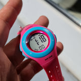 Digital Kinderuhr pink, Alarm, chronograph, led licht