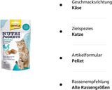 GimCat Nutri Pockets Dental - Knuspriger Katzensnack mit cremiger Füllung und funktionalen Inhaltsstoffen - 1 Beutel (1 x 60 g)