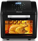 Heißluftfritteuse Heißluft-Backofen12L XXL Digitale Friteuse, Airfryer Mini Backofen mit 12 Programme, Drehgrill Dörrautomat 1500W, Vorheizen&Warmhalten, ohne Öl, BPA-frei