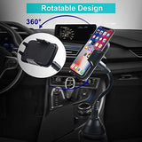 Universal Handyhalterung für Getränkehalter Dosenhalter Handy für Auto Cup Mount für Smartphones bis zum 8.4CM Schwarz