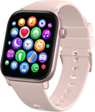 Smartwatch 1,69" Großes Display Fitness Tracker Uhr Outdoor Sportuhr für iOS und Android, IP68 Wasserdicht Herzfrequenz Schrittzähler Schlafanalyse Rosa