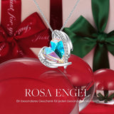 Kette Damen Rosegold Herz Halskette für Frauen Schmuck mit Elegante Geschenkverpackung Geschenk für Sie Frau Freundin Mama Valentinstag/Party/Muttertag/Jubiläum/Geburtstag/Weihnachten