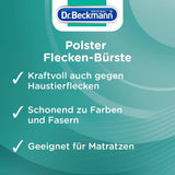 Dr. Beckmann Polster Flecken-Bürste | Polsterreiniger gegen hartnäckige Flecken und Gerüche auf Sofas, Autositzen etc. | inkl. praktischem Bürstenapplikator | 400 ml