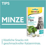 GimCat Mint Tips - Getreidefreier und vitaminreicher Katzensnack mit geschmackvoller Katzenminze - 8er Pack (8 x 40 g)