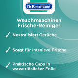 Dr. Beckmann Waschmaschinen Frische-Reiniger | Maschinenreiniger im praktischen Cap-Format | 3 x 20 g