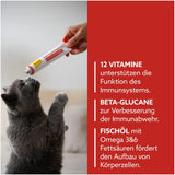 GimCat Multi-Vitamin Paste Extra - Katzensnack mit Fischöl für ein starkes Immunsystem und den Zellstoffwechsel - 1 Tube (1 x 200 g)