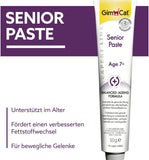 GimCat EXPERT LINE Senior Paste - Funktionaler Katzensnack unterstützt gesunde Alterung von Katzen ab 7 Jahren - 1 Tube (1 x 50 g)