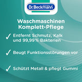 Dr. Beckmann Waschmaschinen Komplett-Pflege | Entfernt Kalk, Schmutz und 99,99% Bakterien | 250 ml