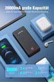 Powerbank 20000mAh Pilot X7 USB C PD 18W Externer Akku Schnelles Aufladen Power Bank Tragbares Ladegerät für Handy