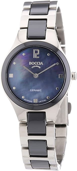 Boccia 3221-02 Damen Armbanduhr XS Analog Quarz Verschiedene Materialien ÖZEN SAAT