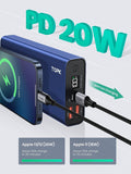 Power Bank, 20W PD QC3.0 Schnelles Aufladen USB C Powerbank 20000mah LED Display Externer Akku kompatibel mit Smartphone, Tablets und mehr. ÖZENSAAT