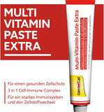 GimCat Multi-Vitamin Paste Extra - Katzensnack mit Fischöl für ein starkes Immunsystem und den Zellstoffwechsel - 1 Tube (1 x 50 g)