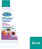 Dr. Beckmann Fleckenteufel Fetthaltiges & Saucen | Spezialfleckentferner gegen Fettflecken, Schokoladen-Flecken, u.v.m. | 50 ml