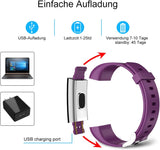 Fitness Armband Schrittzähler, Fitness Tracker mit Herzfrequenzmesser Blutdruckmessung Pulsuhr Kalorienzähler, IP68 Wasserdichter Smartwatch , Uhr Sportuhr Aktivitätstracker