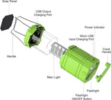 LED Campinglampe Solar Camping Licht Laterne Eingebaute 3000mAh Akku Faltbare Camping Hängelampe