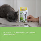 GimCat Gras Bits - Getreidefreier und vitaminreicher Katzensnack mit echtem Gras - 8er Pack (8 x 40 g)