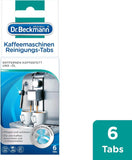 Dr. Beckmann Kaffeemaschinen Reinigungs-Tabs | entfernen Kaffeefett und -öl | mit Aktiv-Sauerstoff 1x 6 Tabs