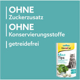 GimCat Mint Tips - Getreidefreier und vitaminreicher Katzensnack mit geschmackvoller Katzenminze - 8er Pack (8 x 40 g)