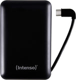 Intenso Powerbank XC10000, externes Ladegerät, integriertes USB Type C Ladekabel (10000mAh, geeignet für Smartphone/Tablet PC/MP3 Player/Digitalkamera)  ÖZENSAAT