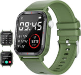 Smartwatch Herren mit Telefonfunktion,1.85" Fitnessuhr mit SpO2/Herzfrequenz Monitor,Blutdruckmessgerät,123 Sportmodi,Mehrsprachig,IP67 Wasserdicht Smart Watch für Android iOS Grau