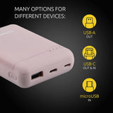 Intenso Powerbank XS 10000, externes Ladegerät (10000mAh, geeignet für Smartphone/Tablet PC/MP3 Player/Digitalkamera) Rosé ÖZENSAAT