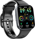 Smartwatch für Damen Herren, Fitnessuhr mit 1,69" Touchscreen Smart Watch Uhr, Fitness Tracker, Pulsuhr Herzfrequenz Schlafmonitor Schrittzähler Kalorien, IP68 Wasserdicht Sportuhr für iOS Android