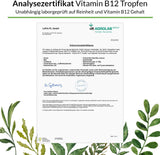 Vitamin B12 Tropfen - 50ml (900 Tropfen) - Beide Aktivformen (Methyl- & Adenosylcobalamin) - Ohne Alkohol, vegan, ÖZENSAAT