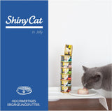 GimCat ShinyCat in Jelly Thunfisch - Nassfutter mit Fisch und Taurin für Katzen - 24 Dosen (24 x 70 g)