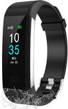 Fitness Armband Wasserdicht IP68 | Fitness Tracker Uhr | Smartwatch Schrittzähler Aktivitätstracker | Kalorienzähler Sportuhr eingebautes GPS, S2-Version, Schwarz