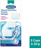 Dr. Beckmann Waschmaschinen Frische-Reiniger | Maschinenreiniger im praktischen Cap-Format | 3 x 20 g