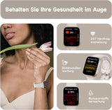 Fitness Tracker, Smartwatch mit Telefonfunktion, Armband Uhr mit Pulsuhr Schrittzähler Schlafüberwachung Blutsauerstoff,1,83' Touchscreen 20 Sportmodi für Damen Herren