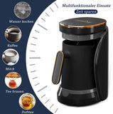 Mokka Maschine 400ML türkische Kaffeemaschine,500W Turkish Coffee Maker,türkischer Kaffeekocher elektrisch, türkische Kaffeekanne mit Messlöffel, für zu Hause & das Büro, one-touch-Steuerung