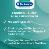Dr. Beckmann Fleckenteufel Fetthaltiges & Saucen | Spezialfleckentferner gegen Fettflecken, Schokoladen-Flecken, u.v.m. | 50 ml